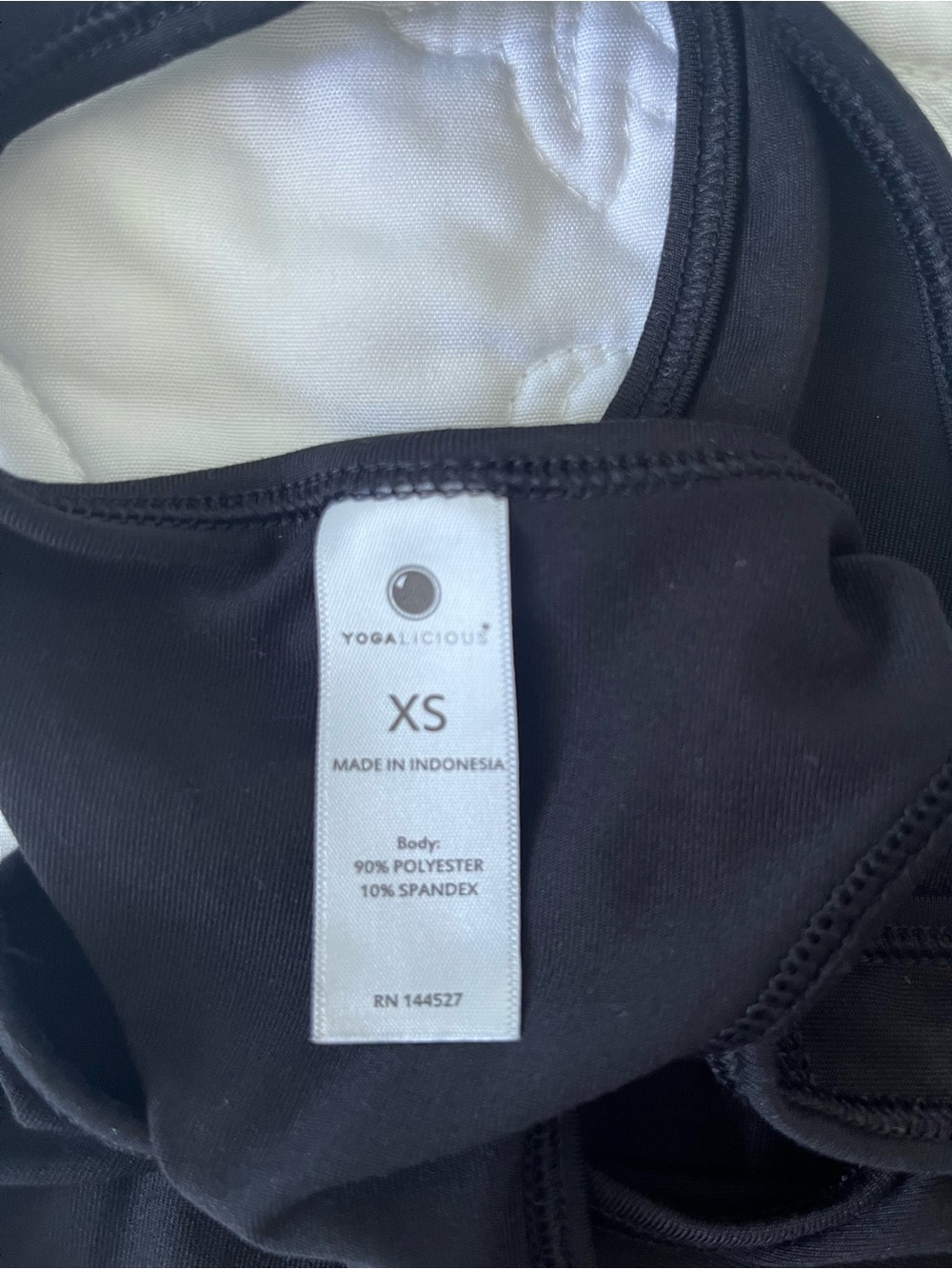 Yogalicious Black Racerback Tank Top Size XS - Picture 5 of 10
